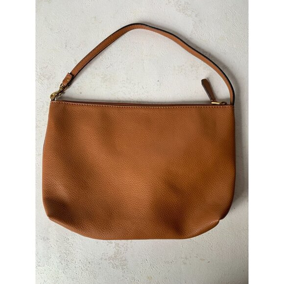 GUESS Womens Brown Purse w/ Leopard Print Lining - Picture 2 of 3